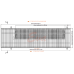 Внутрипольный конвектор отопления EVA K100.258.900